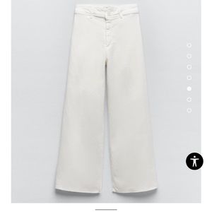 Zara Marine Straight Jeans in Ecru